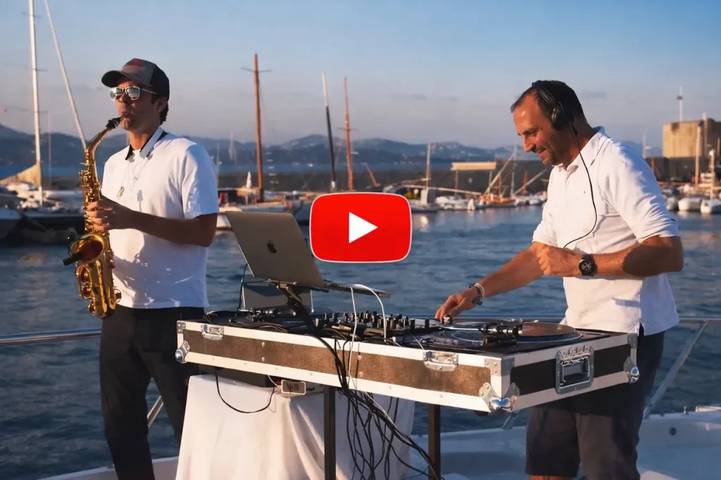 DJ et saxophoniste en live sur un yacht à Saint-Tropez – DJ Replay